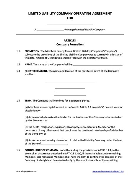 unitholders agreement template